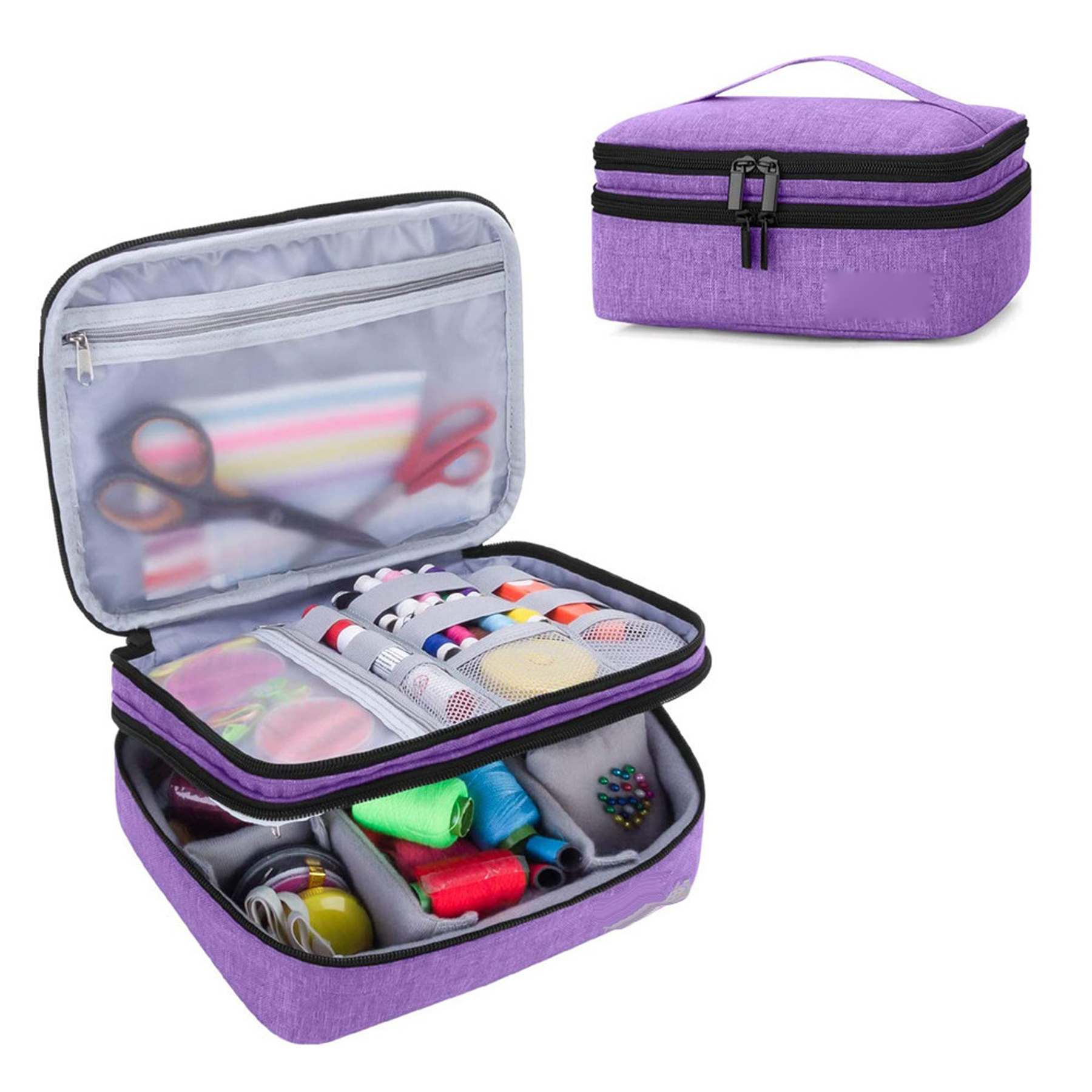 Double Layer Sewing Organizer Box 3