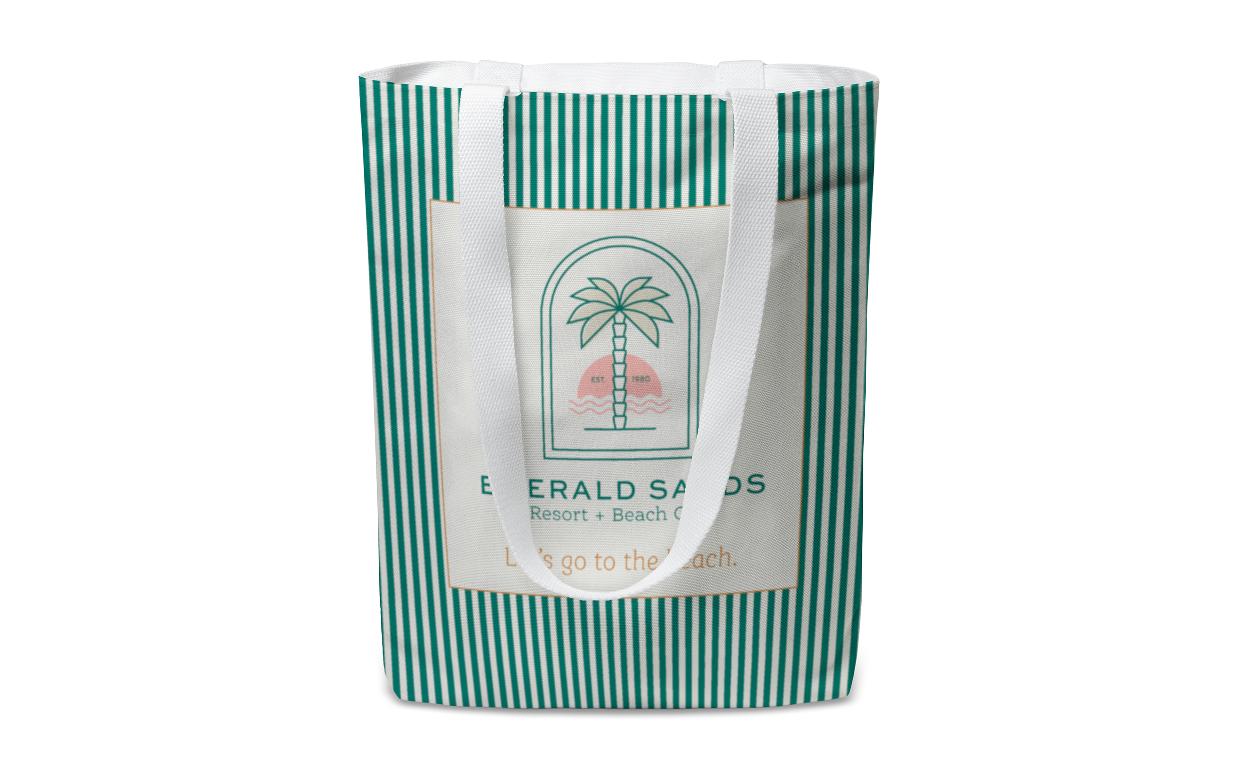 Full Color Recycled Canvas Tote - Flat, custom tote bag with logo imprint 4
