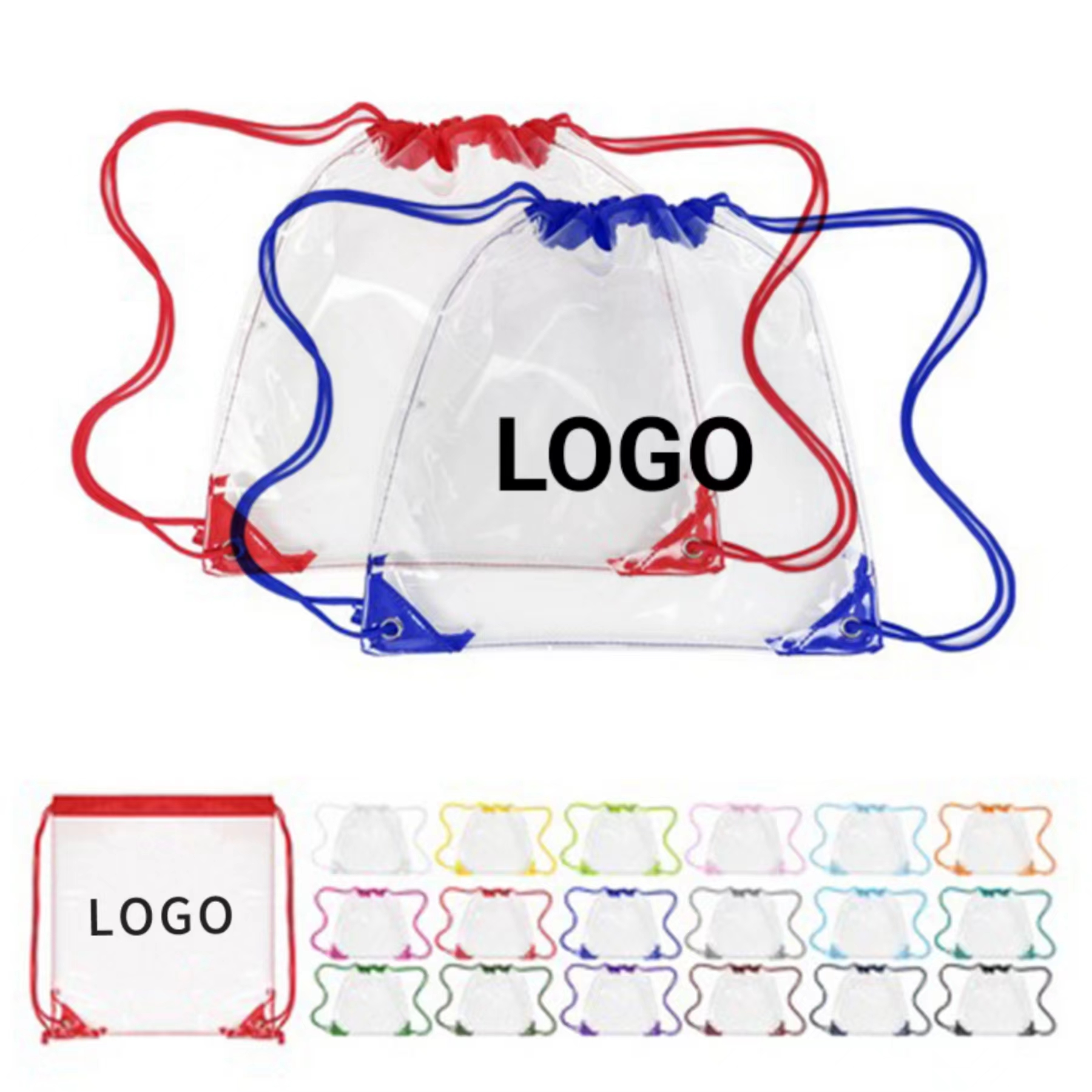 Clear Drawstring Backpack 1