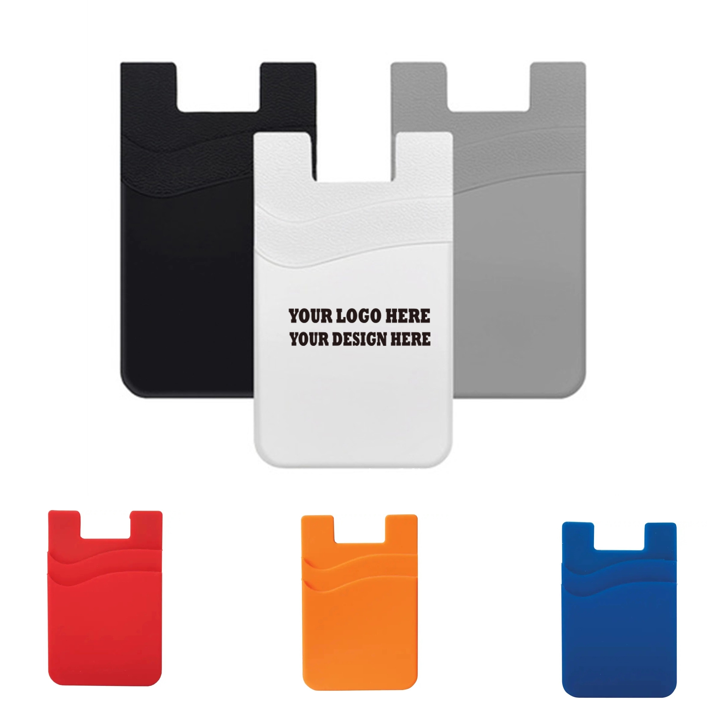 Dual Pocket Silicone Phone Wallet