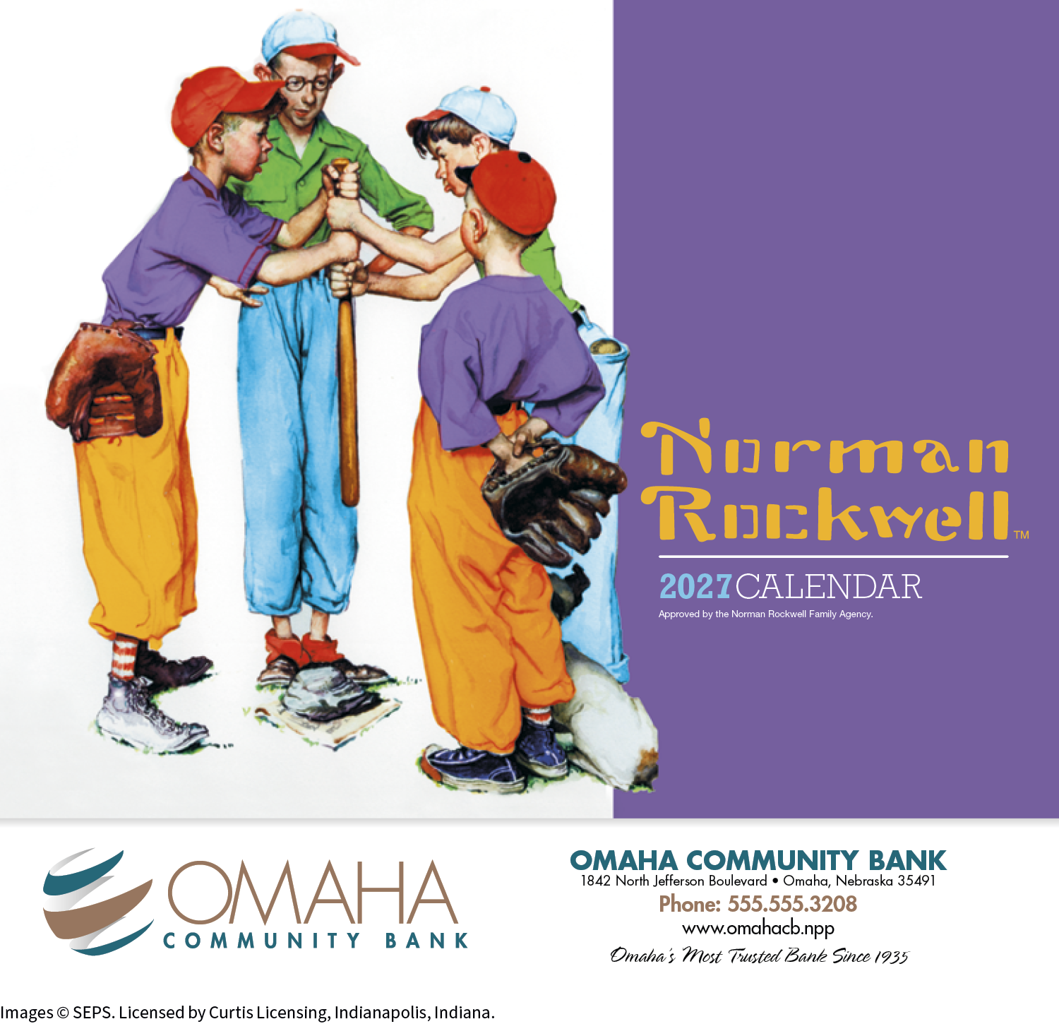 HotLine® Products Norman Rockwell Appointment Calendar - Stapled 74