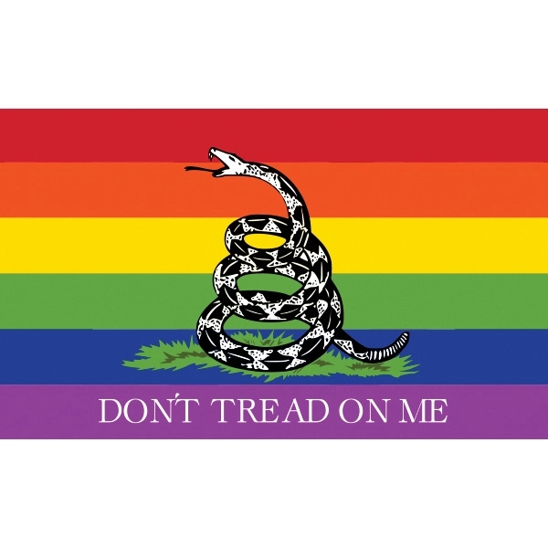 Don't Tread on Me Pride Stick Flag 2
