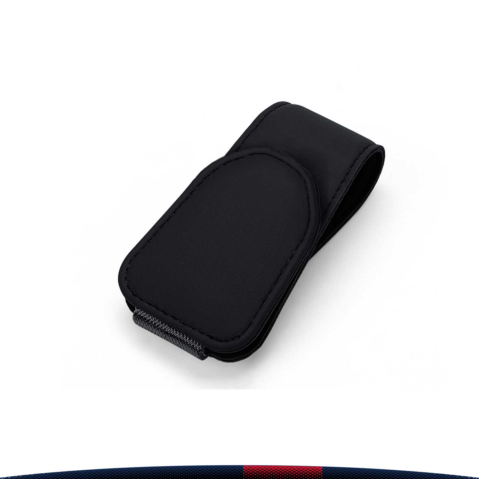 Jasa PU Leather Car Eyeglasses Clip 6