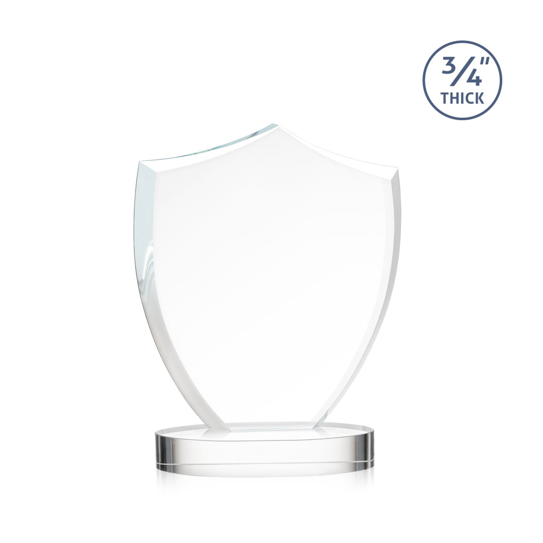 Scudo Shield VividPrint™ Award on Alberton Base - Clear 14