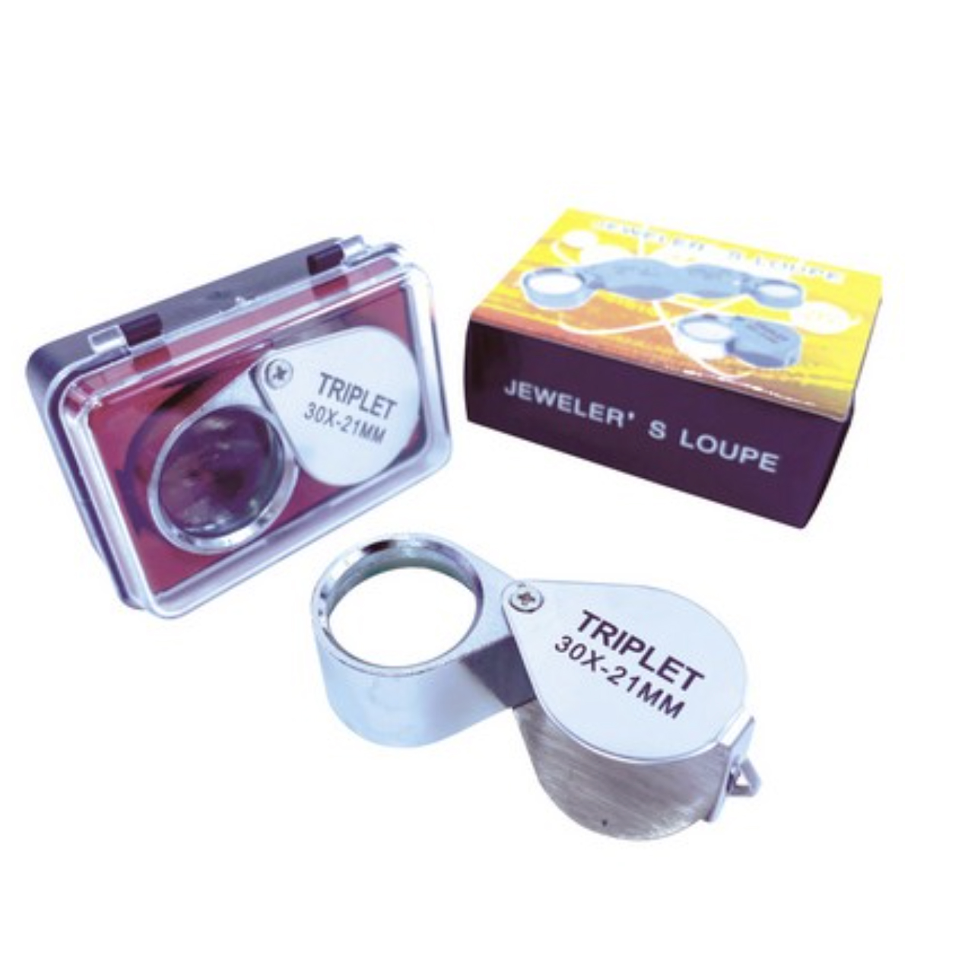 30X Metal Folding Jewelers Eye Loupe 1
