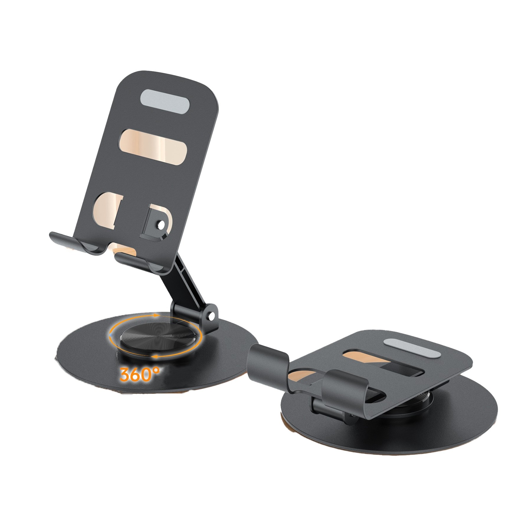 All Metal Rotating Folding Phone Holder 4