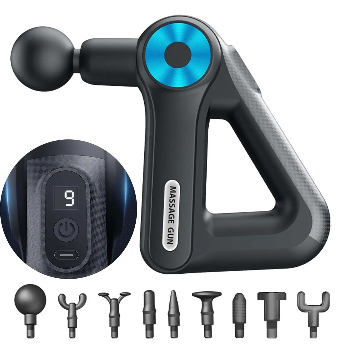9 Speeds High Speed Massager Muscle Gun 1