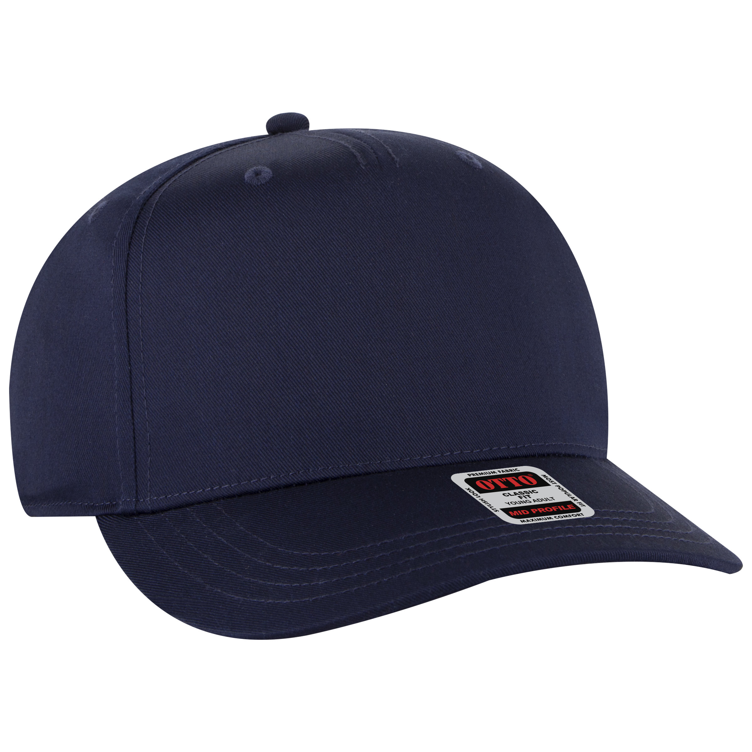 OTTO CAP® 5 Panel Mid Profile Baseball Cap 49