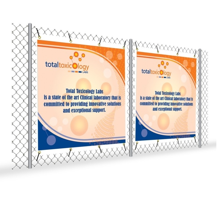 Fence Wrap, Mesh Banner, Single-Sided - 72"W x 48"H 3