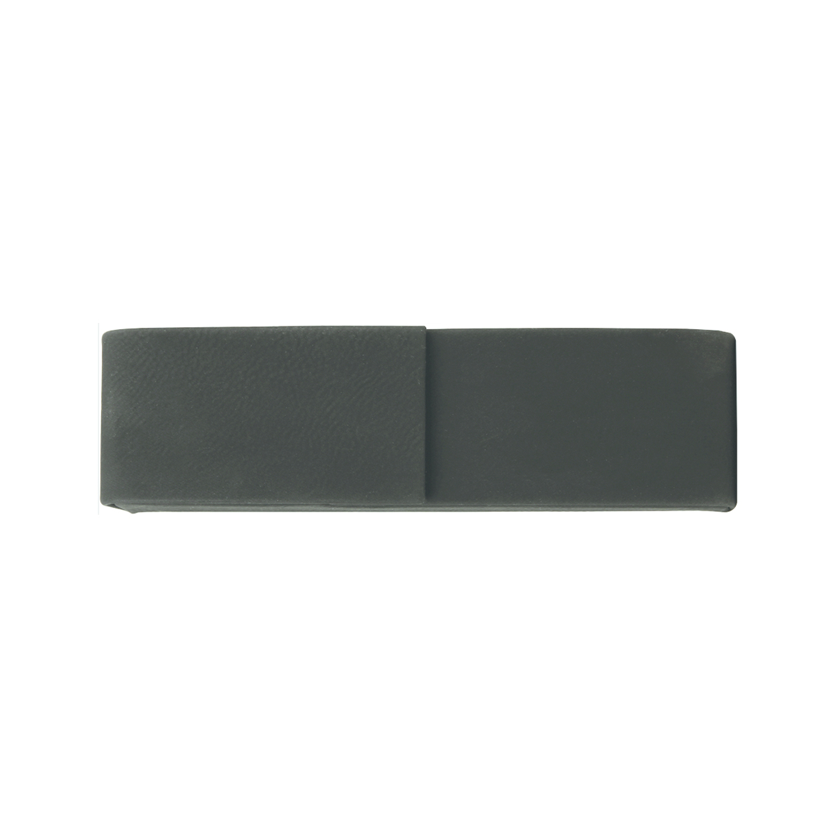 Black/Silver Leatherette Double Pen Case 3