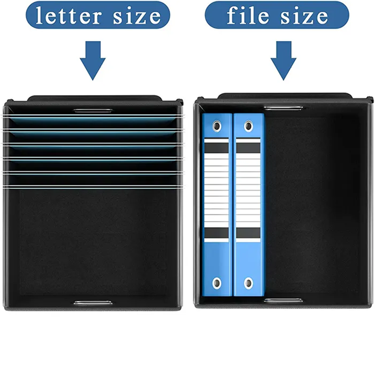 Foldable Large Storage Box for Files with Lid 2