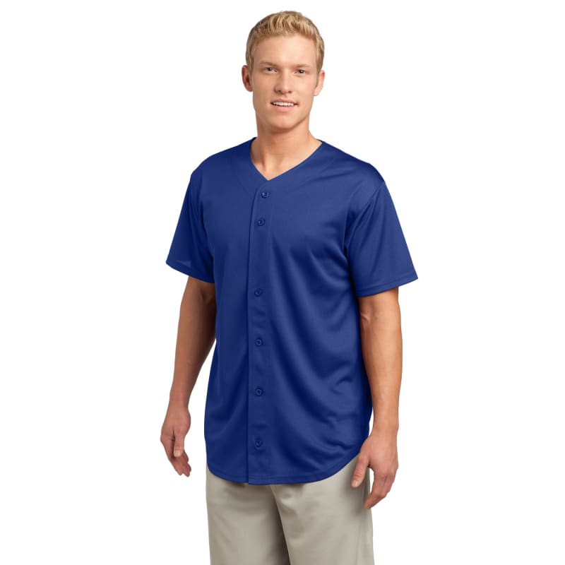Sport-Tek PosiCharge Tough Mesh Full-Button Jersey. 27