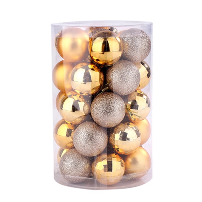 34Pcs Christmas balls set 4cm ornaments tree decor 17