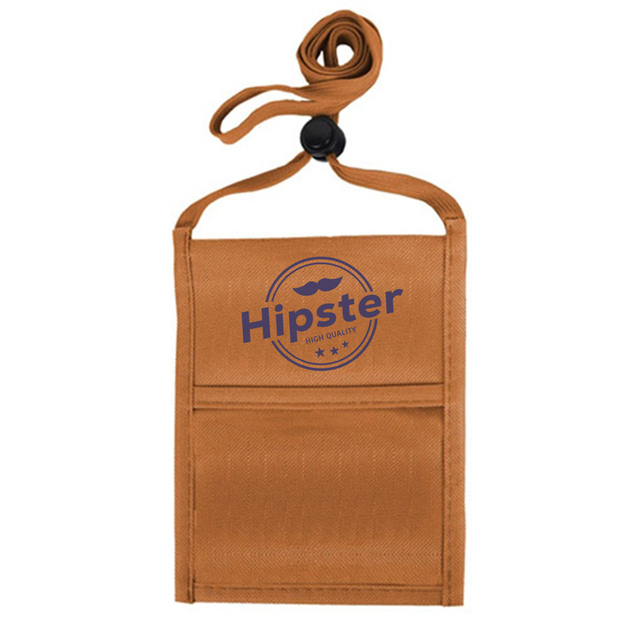 Adjustable Lanyard Neck Wallet - 6.75" x 5.25" 1