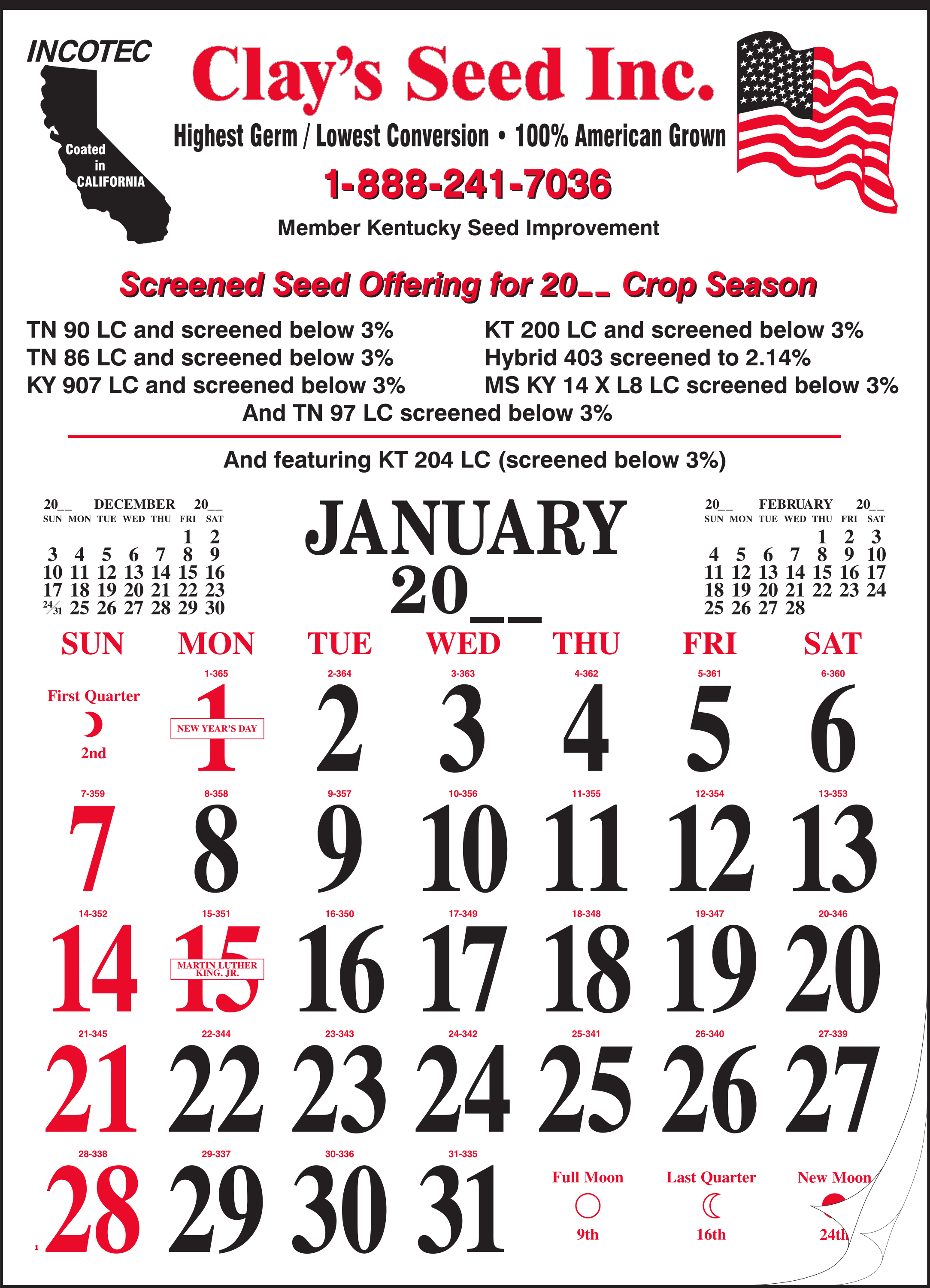 Style 84 Large 12-Sheet Calendar 1