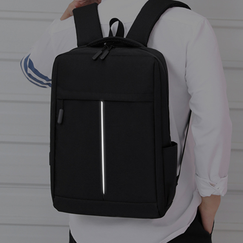 Unisex Reflective 15.6inch Laptop Backpack with USB Port 3