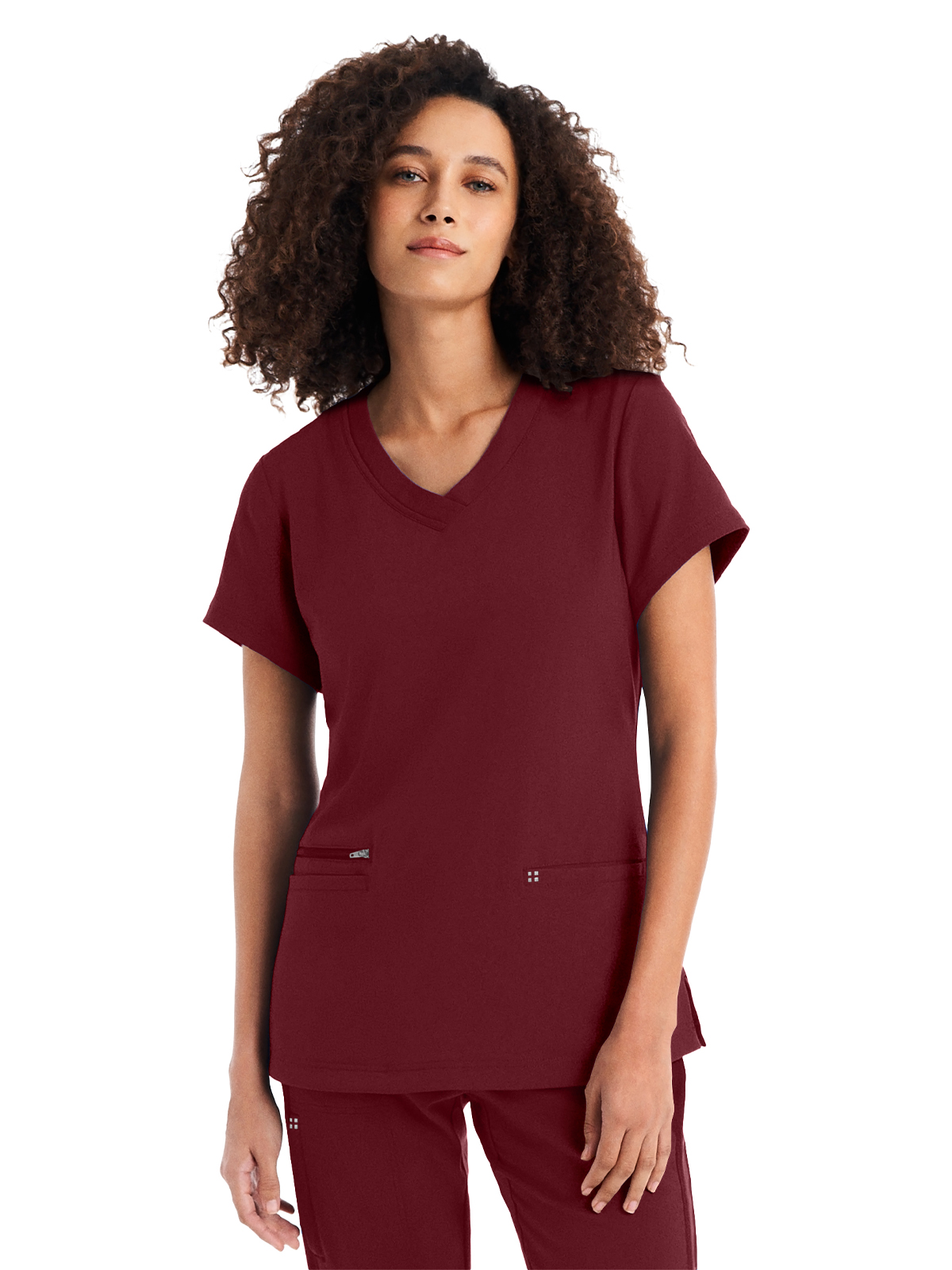 White Cross - CRFT - Women's Three-Pocket V-Neck Top 17
