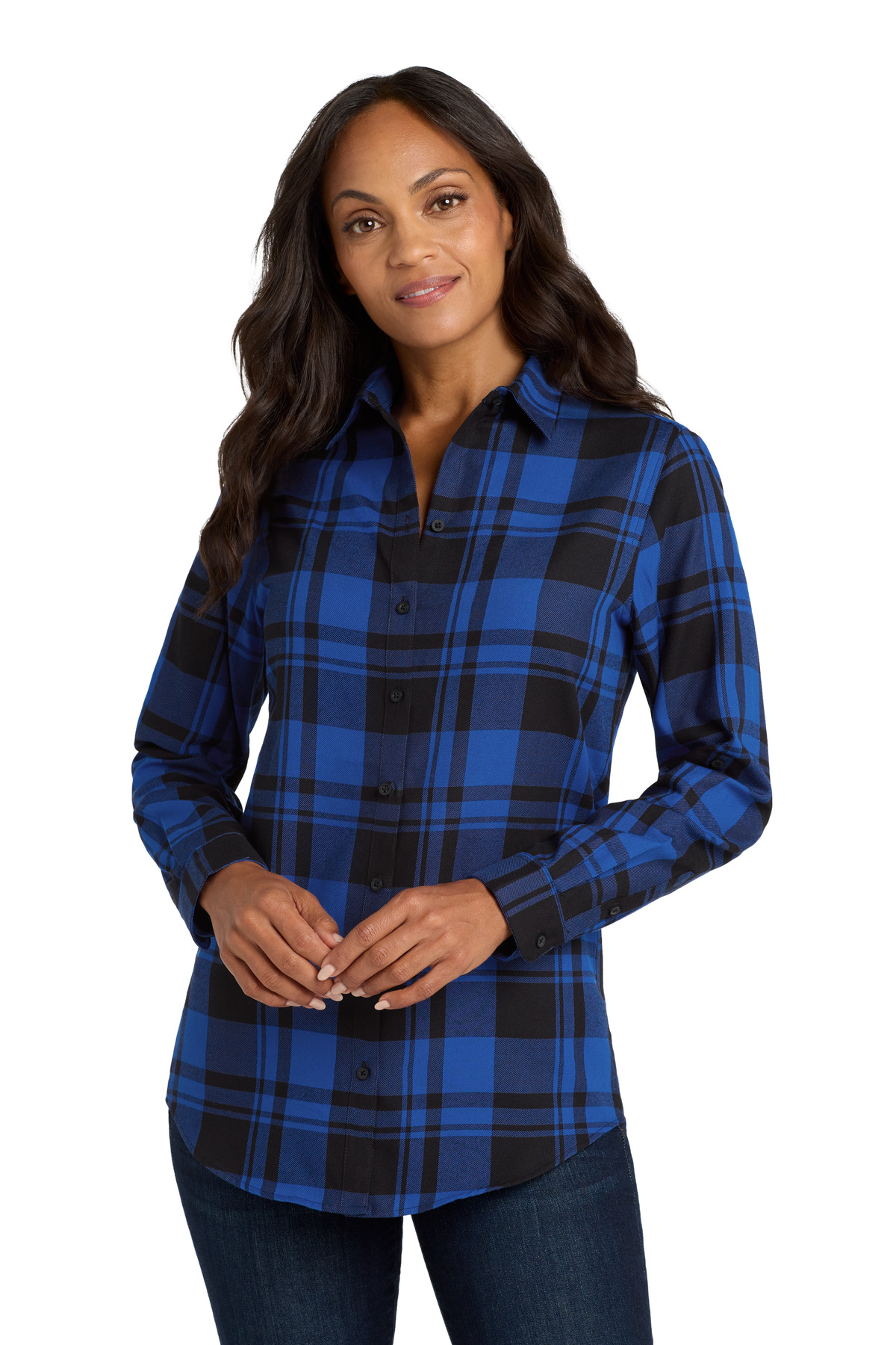 Port Authority Women's Plaid Flannel Tunic . LW668 28