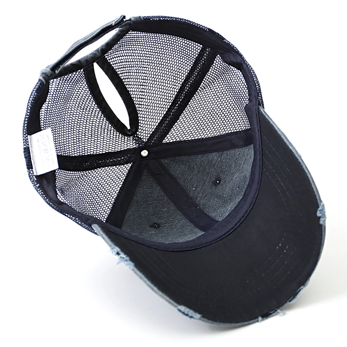 Criss Cross Ponytail Hat Messy Bun Trucker Ponycap 3