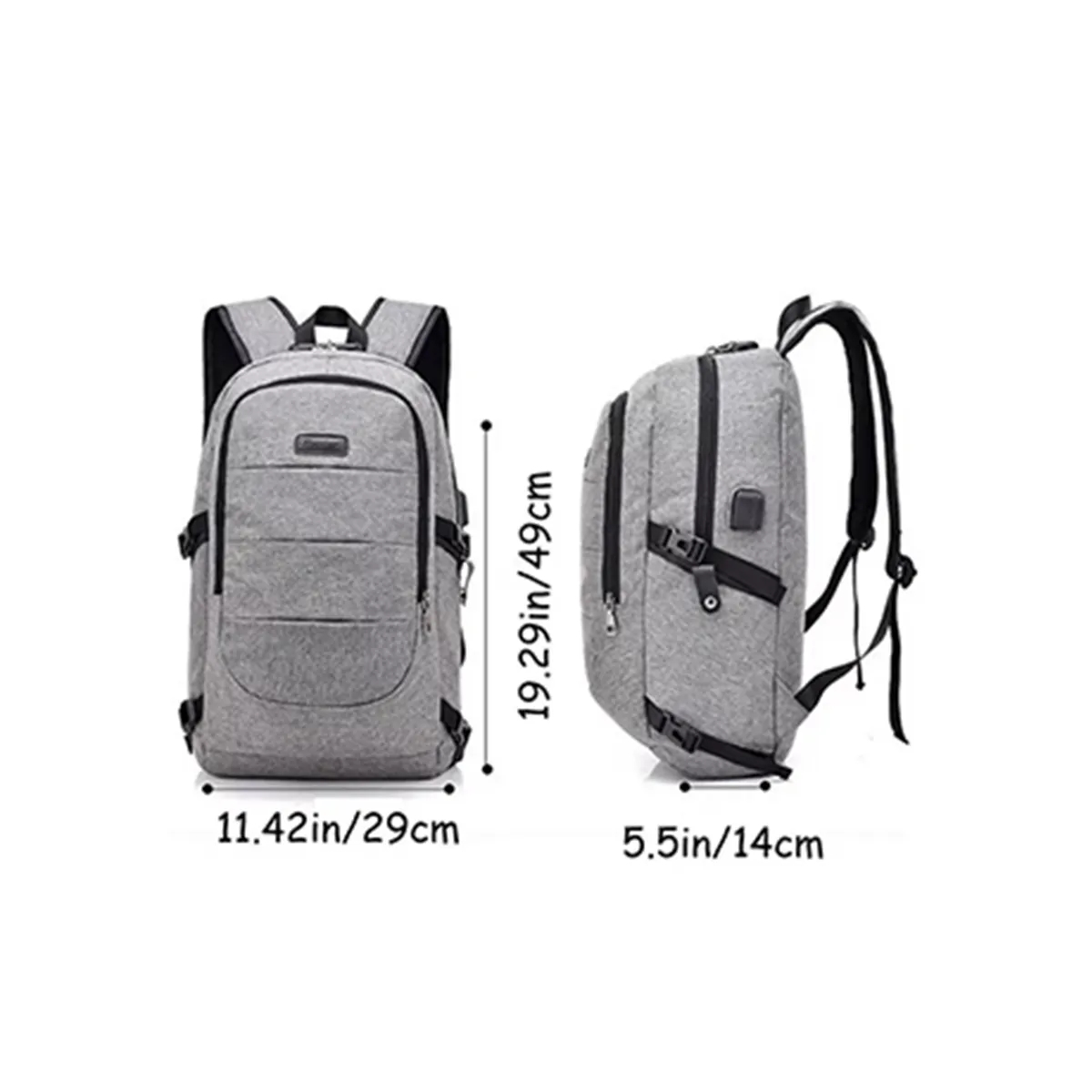 Large Capacity Laptop Business Travel Anti Theft Backpack 3