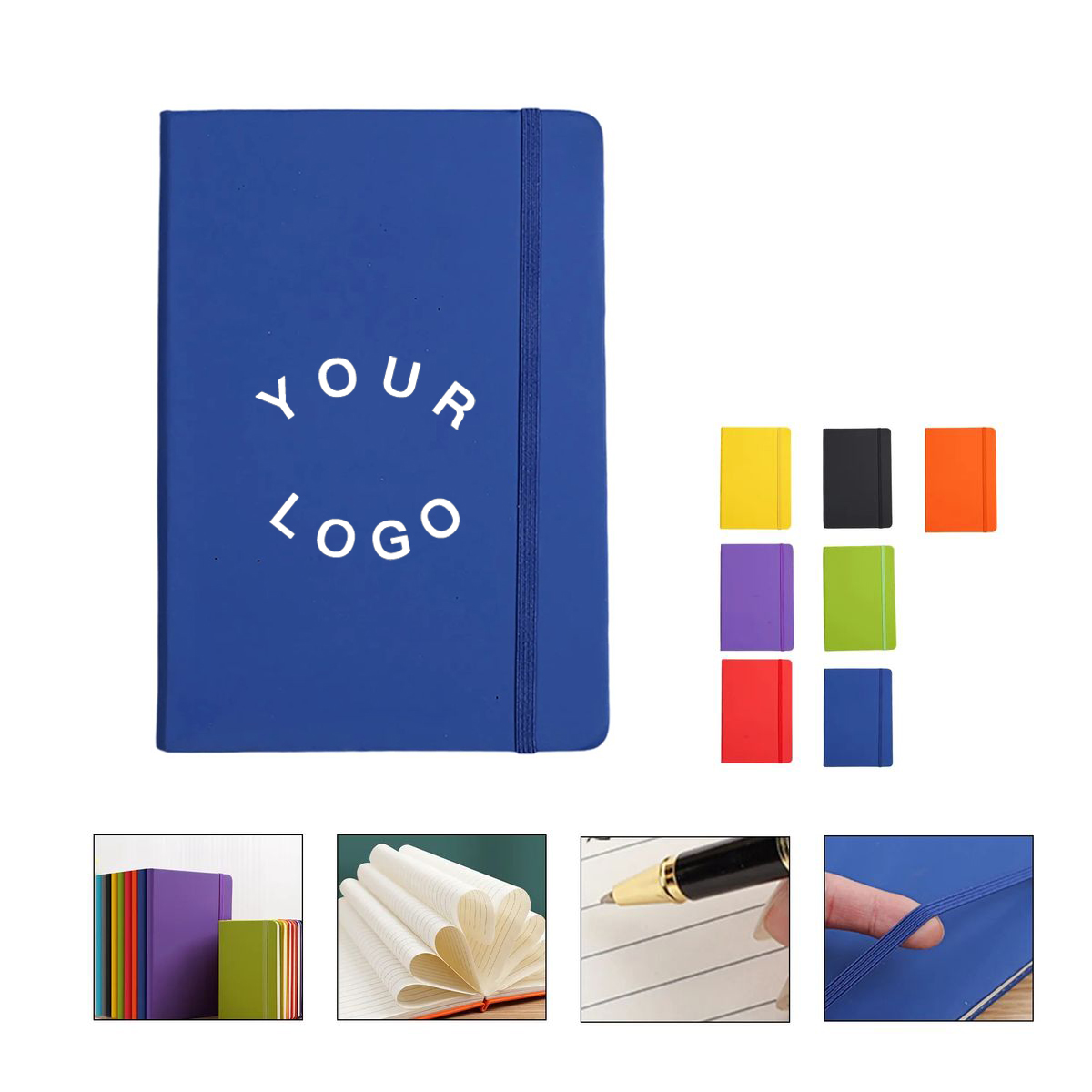 A5 Writing Notebook with Strap and PU Leather Cover 6