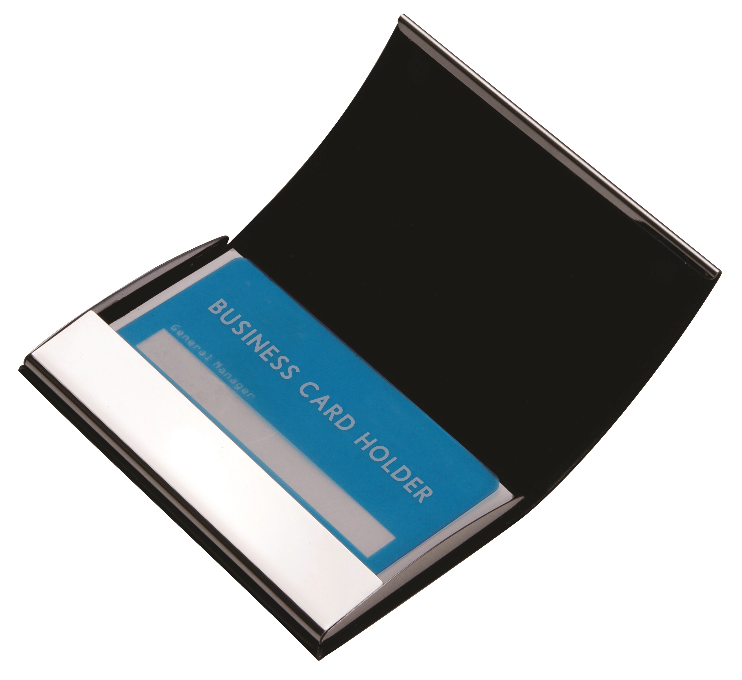 Leatherette Business Card Case with Stainless Steel Trims 2