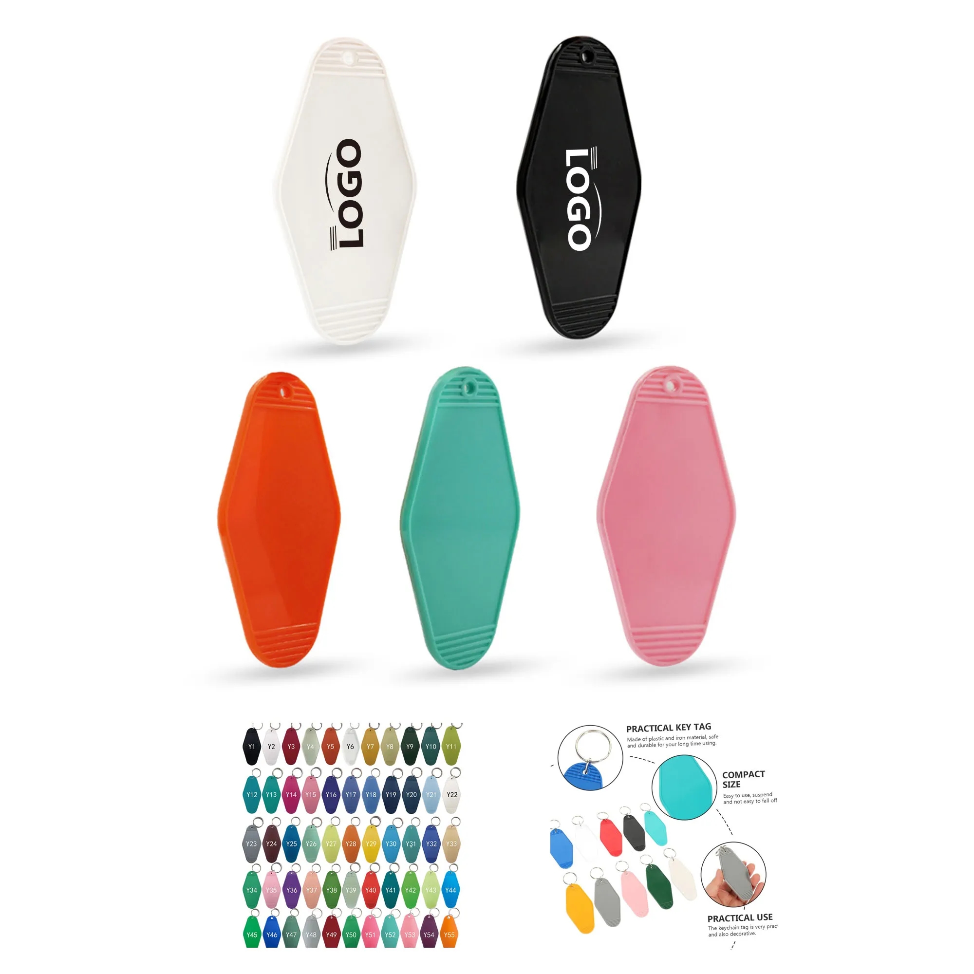 Plastic Hotel Keychain