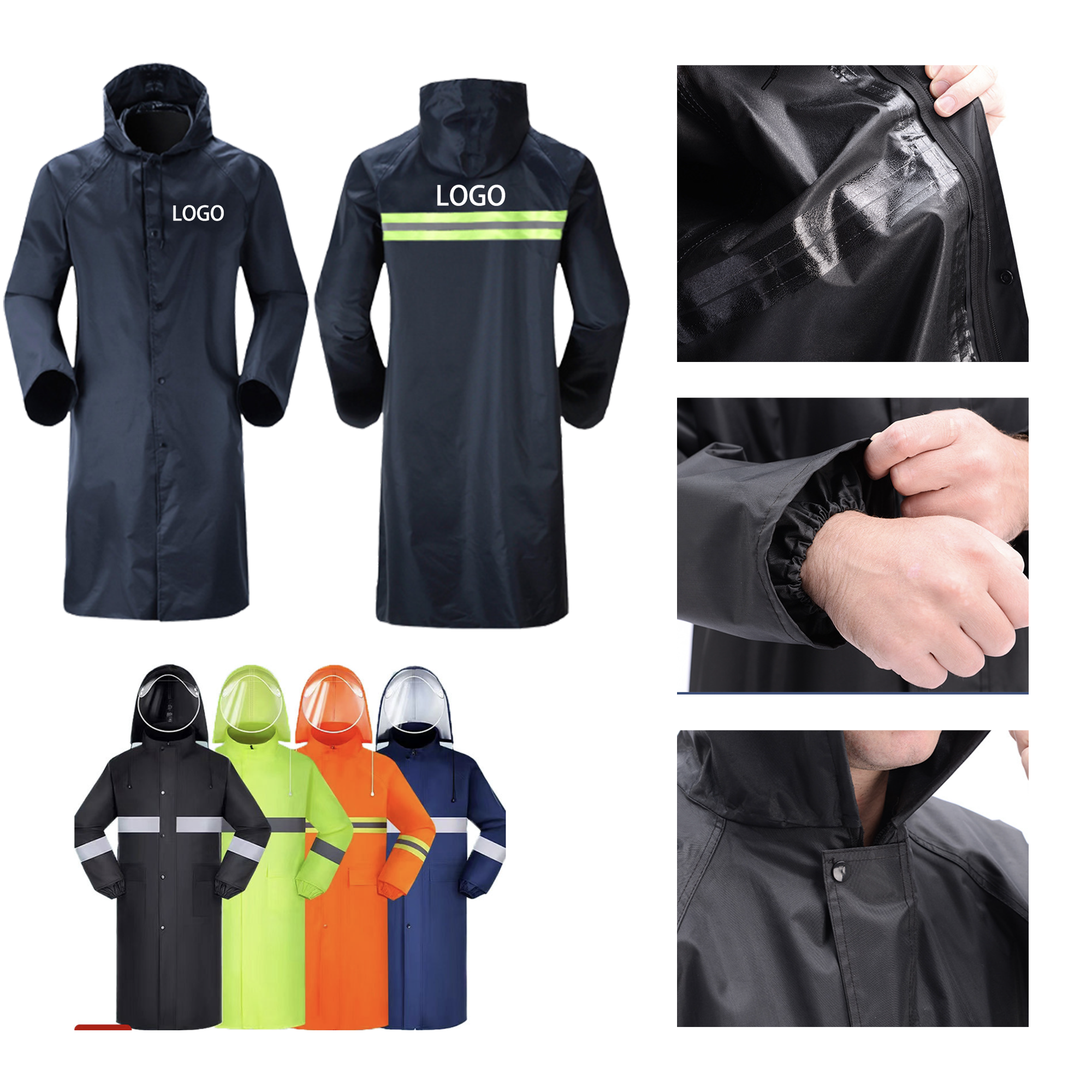 MOQ 10 PCS Compact Portable Raincoat 2