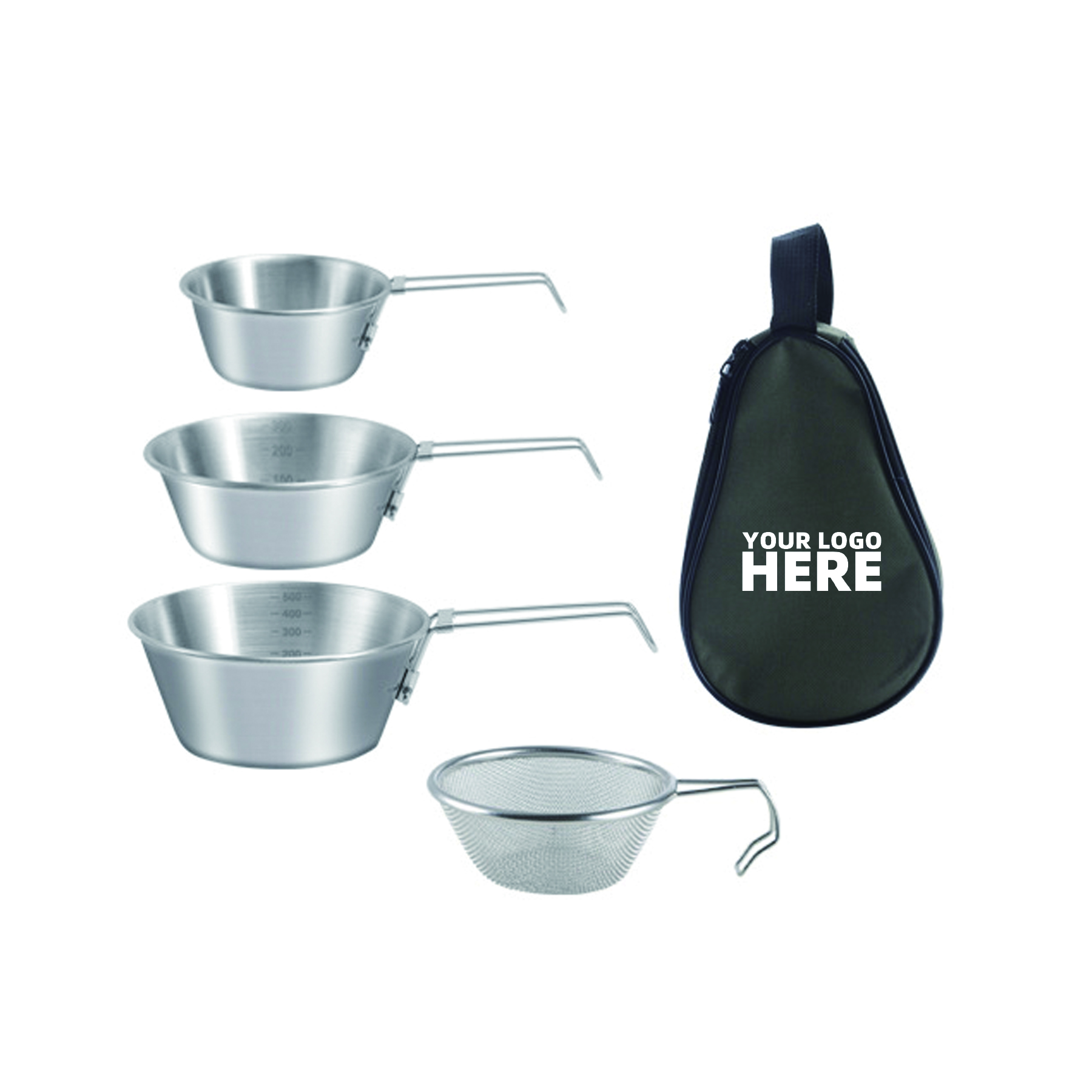 Stainless Steel Round Plates Dish Set 2