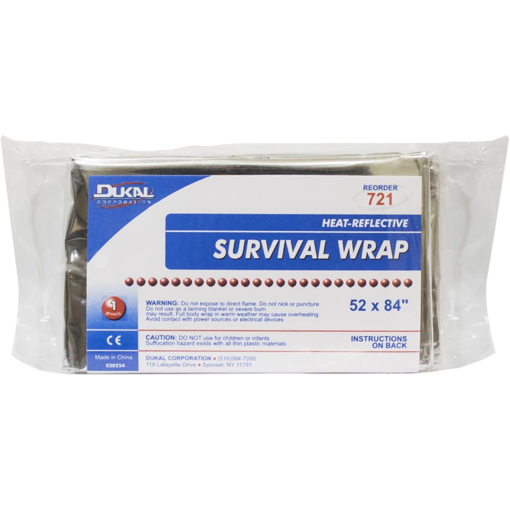 Survival Wrap Blankets - Silver 52" x 84" 1