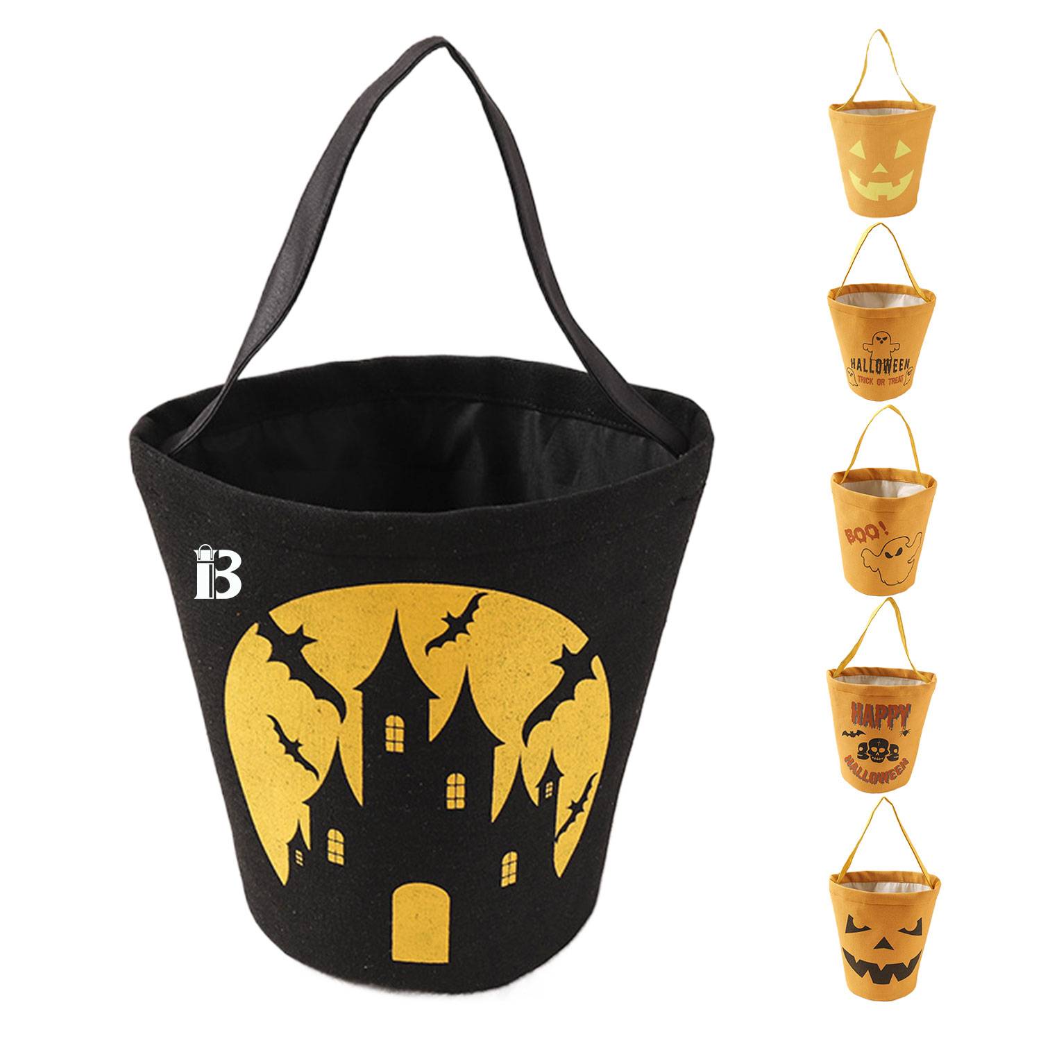 Halloween Canvas Treat Bag, custom tote bag with logo imprint 1