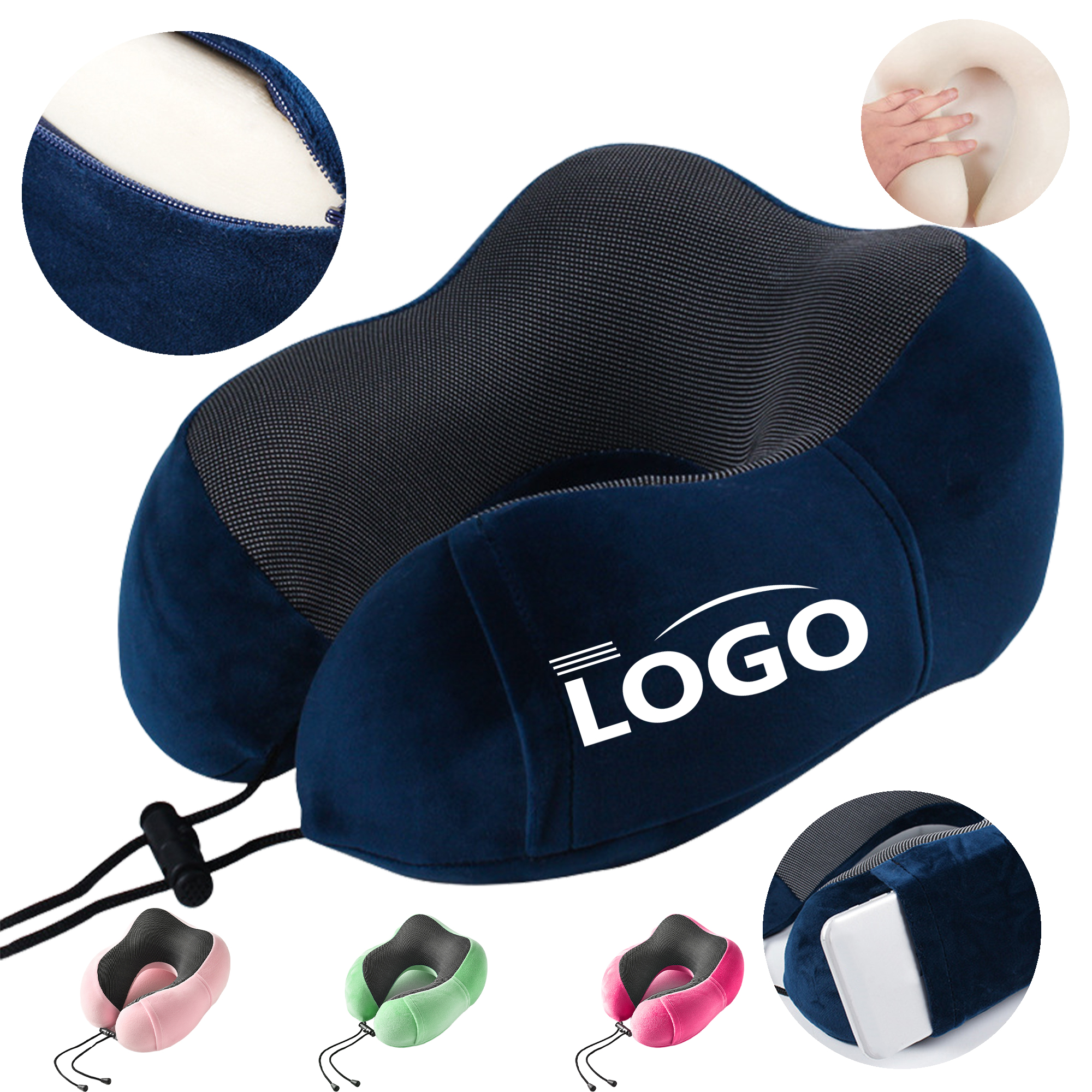Ergonomic Memory Foam Travel Neck Pillow 2