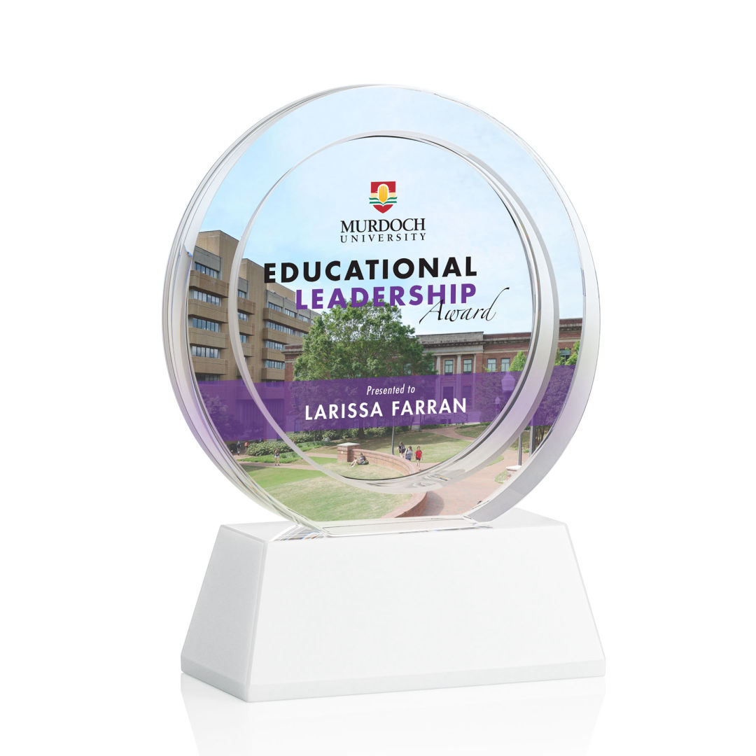 Templeton VividPrint™ Award on Base - White 13