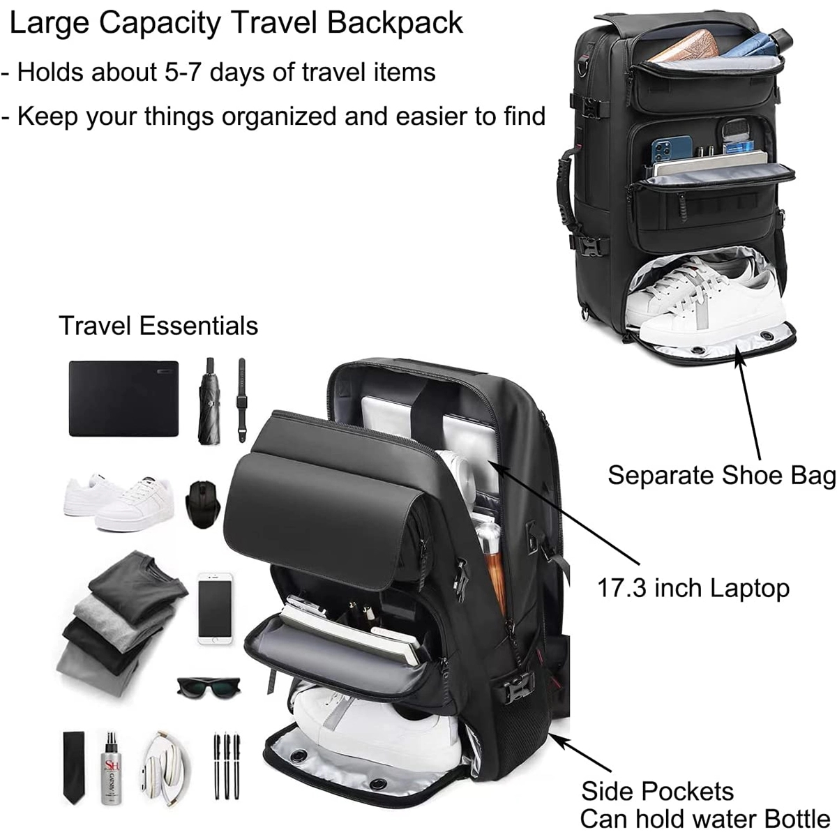 50L Laptop Travel Backpack 3