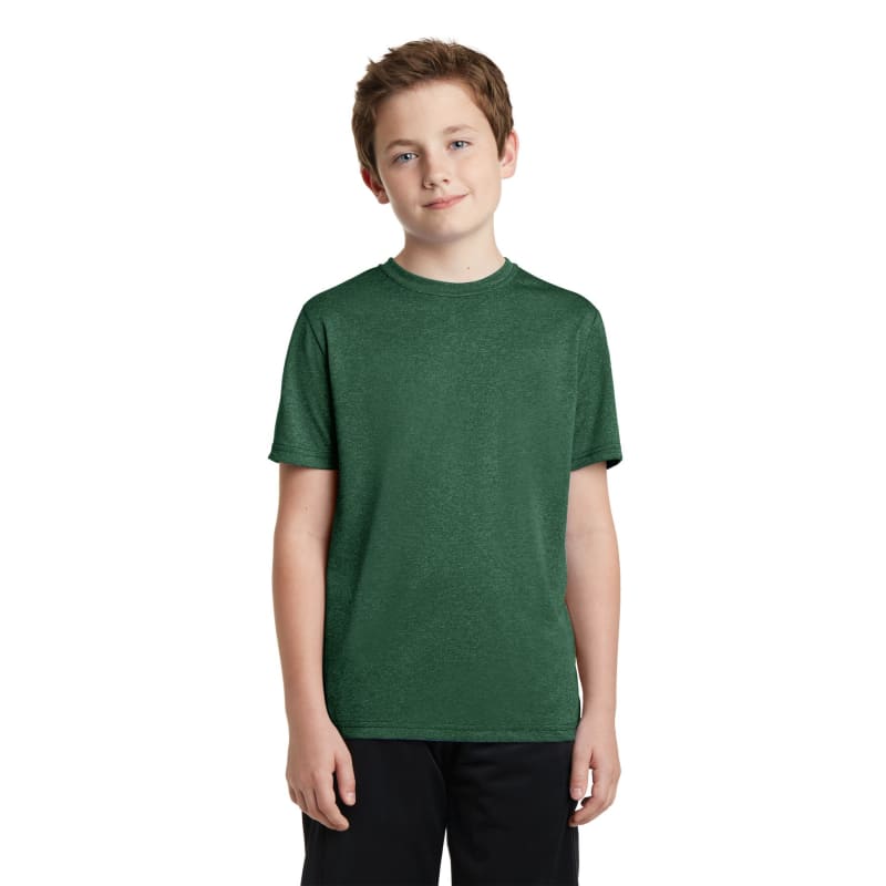 Sport-Tek Youth Heather Contender Tee. 21