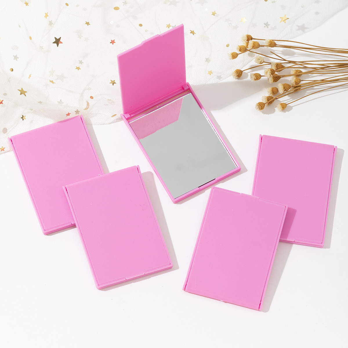 Small Makeup Folding Rectangle Compact Mirror 2