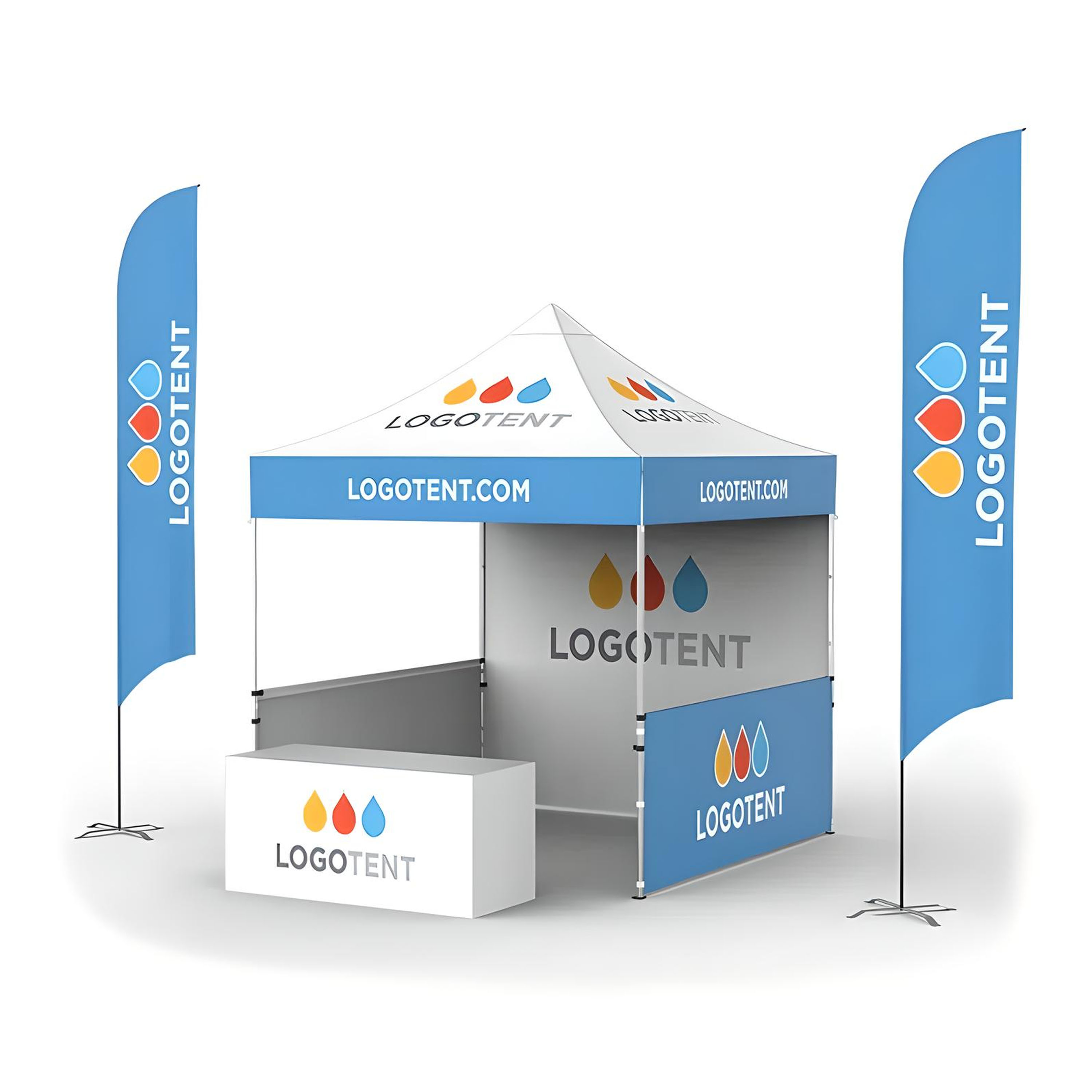 10' x 10' Canopy Tent - Vibrant Custom Design 8