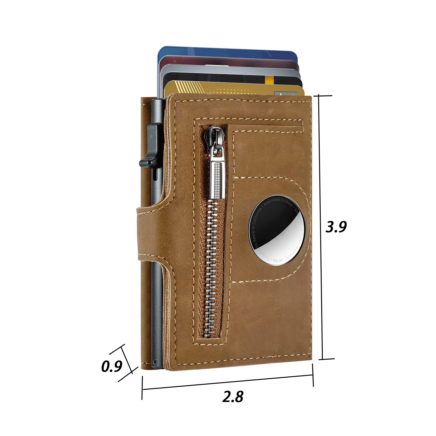 Genuine leather RFID anti-theft card holder 5