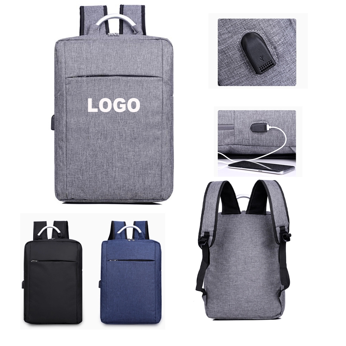 Backpack with USB Cable 2