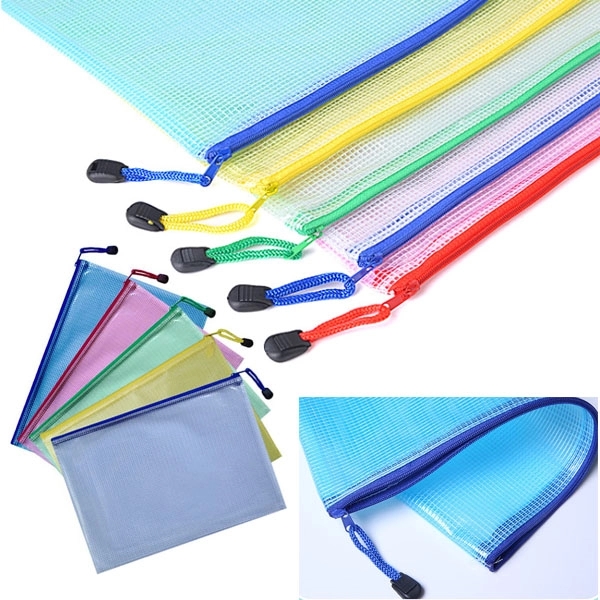 A4 Size PVC Zipper Waterproof File Bag 4
