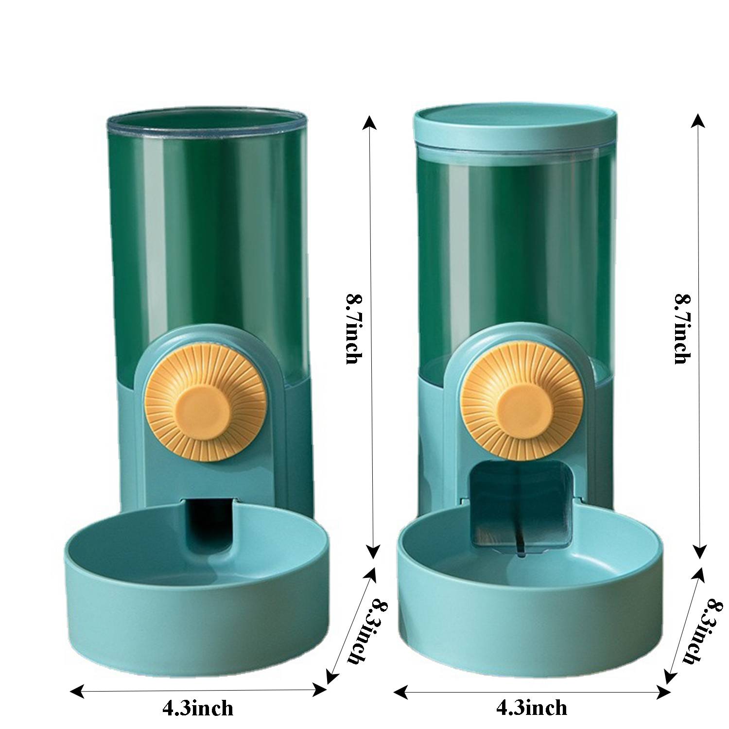 Cat Food and Water Feeder Dispenser Set 2