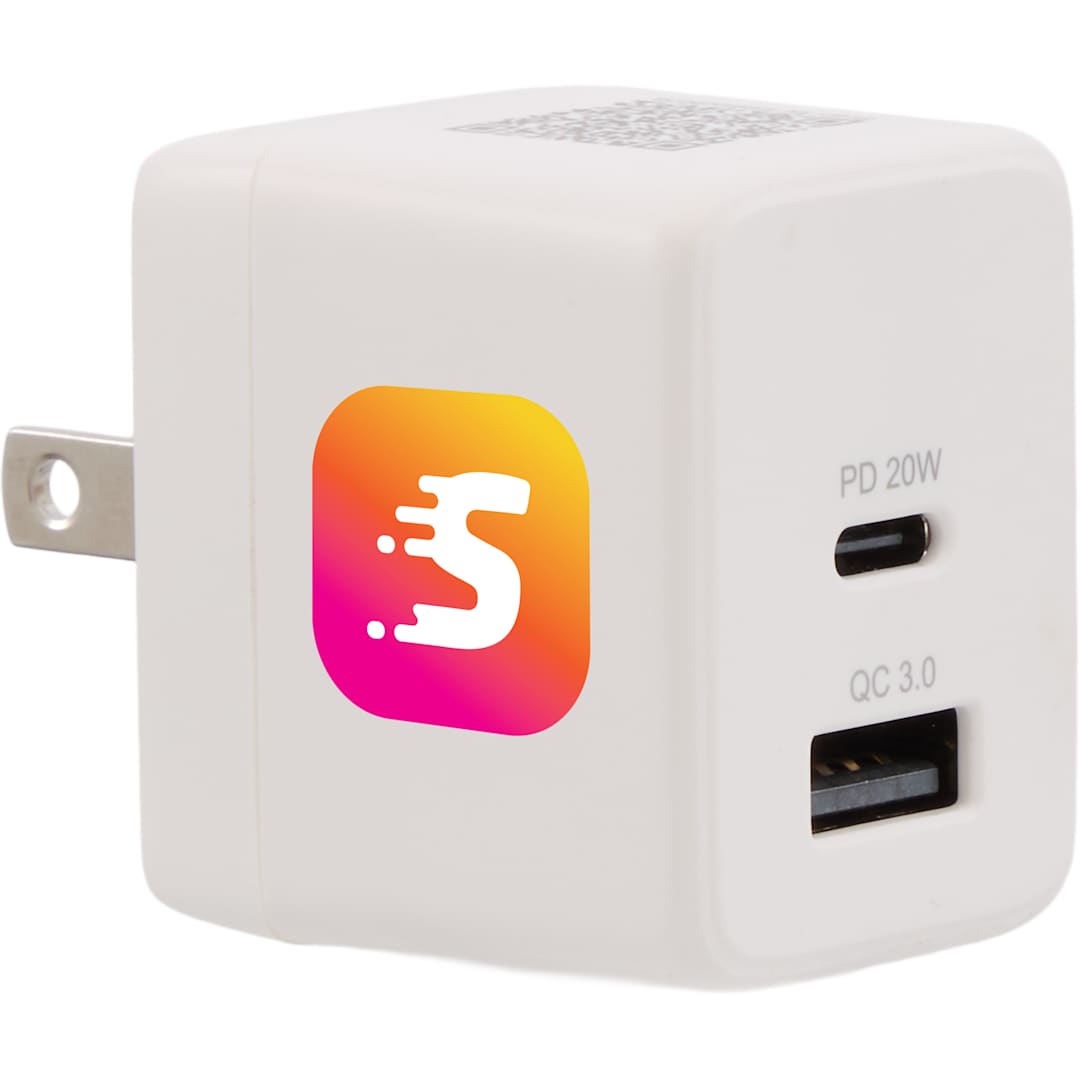 ETL Listed 20W Dual USB-A and C Wall Charger 58