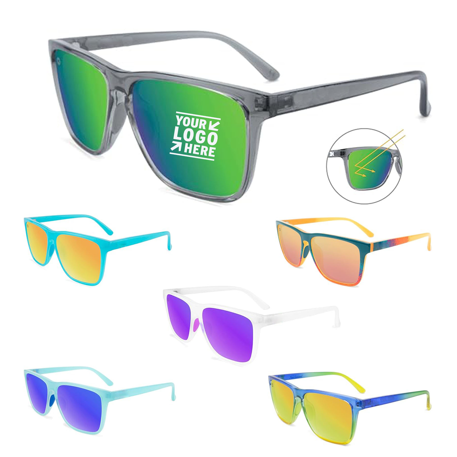 Women Men Knockaround Fast Lanes UV400 Protection Sport Polarized Running Sunglasses
1