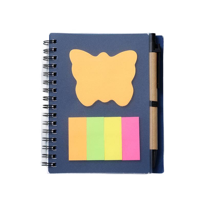 A6 Spiral Notebook W/ Pens & Sticky Notes 9