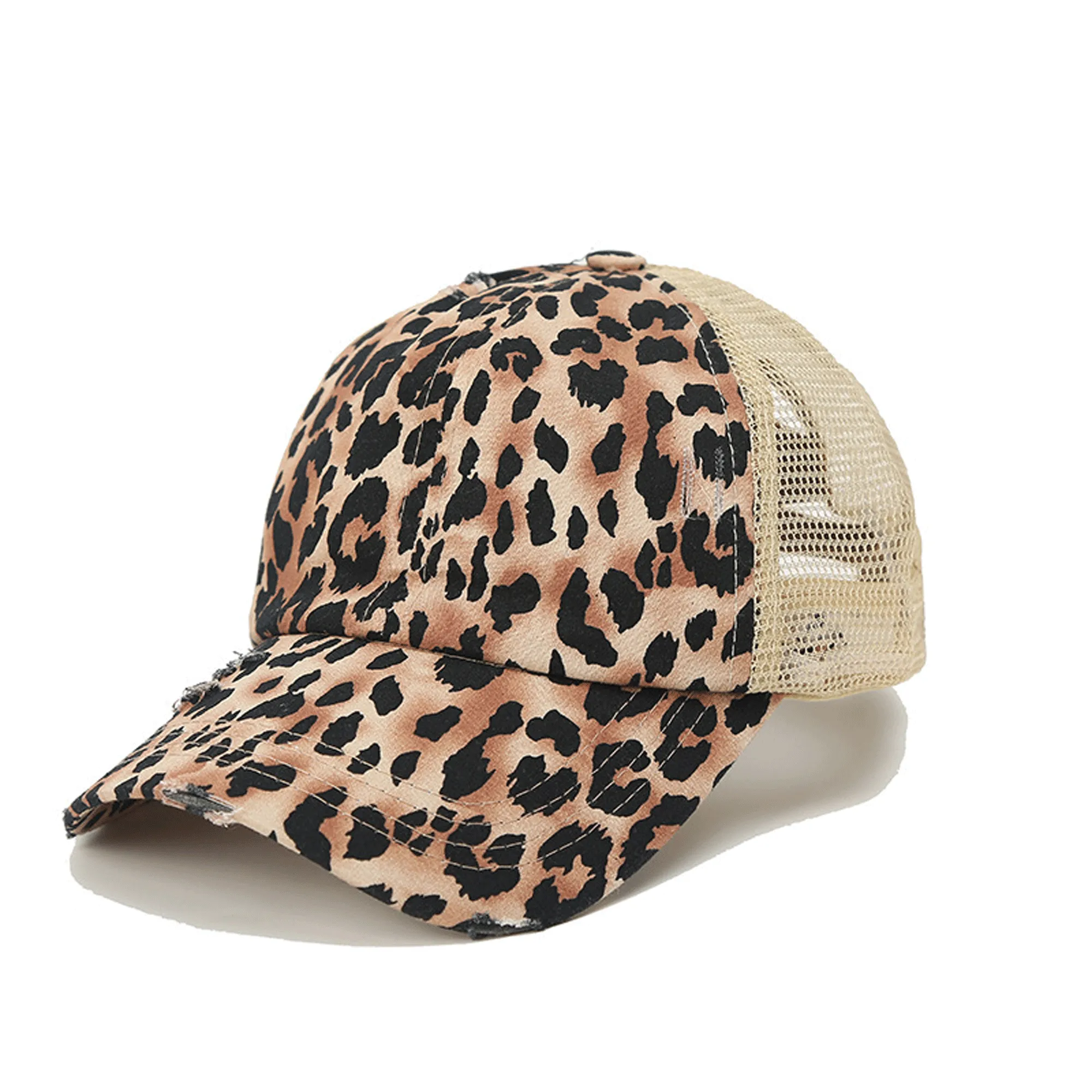 X Ponytail Washed Mesh Baseball Cap MOQ 50PCS 1