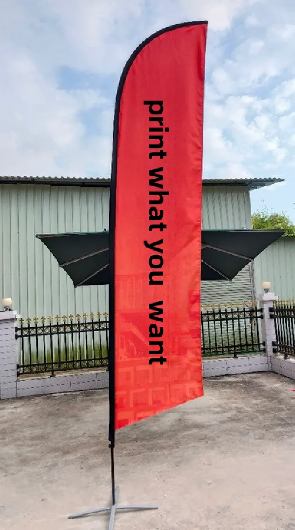 15' Single Sided Sailing Flag Fiberglass And Metal 5