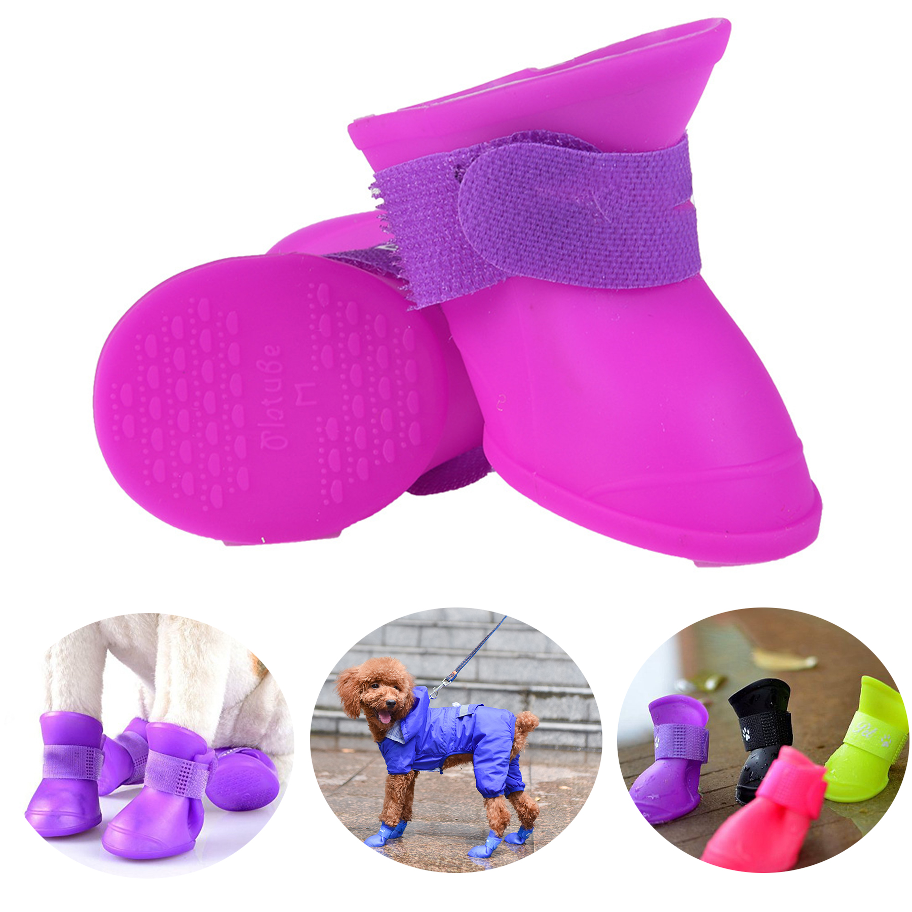 Anti-Skid Boots Waterproof Dog Shoes 2
