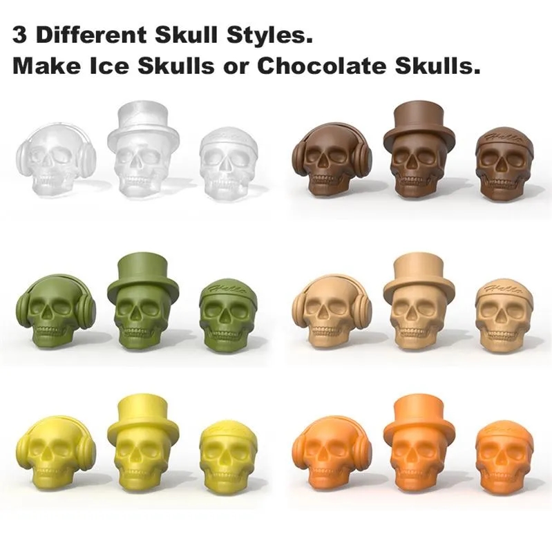 6-Grid Skull Ice Ball Maker 7