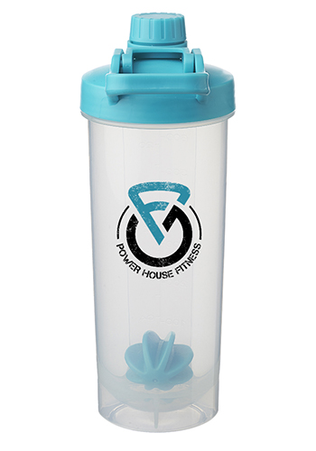 24 oz. Olympian Plastic Shaker Bottles with Mixer 7