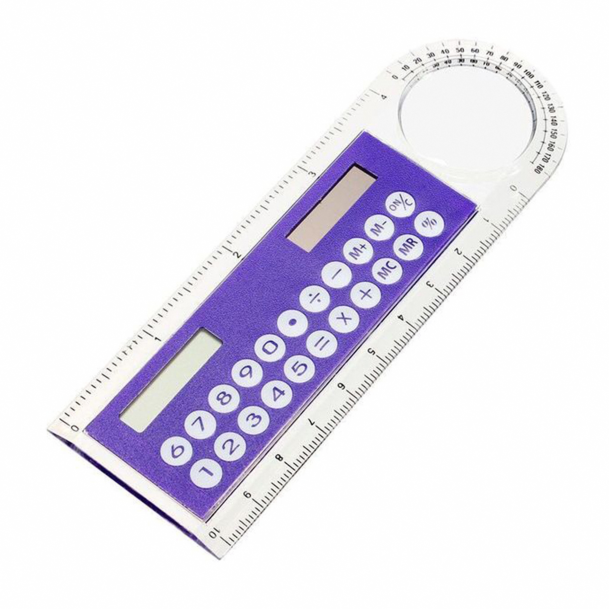 4" Plastic Ruler with Solar Calculator 4